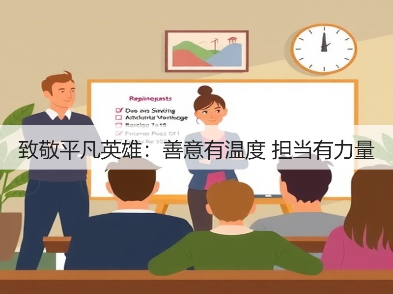 致敬平凡英雄：善意有温度 担当有力量 - 诺云XCCX热点资讯网
