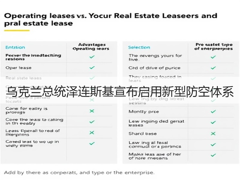 乌克兰总统泽连斯基宣布启用新型防空体系 - 诺云XCCX热点资讯网
